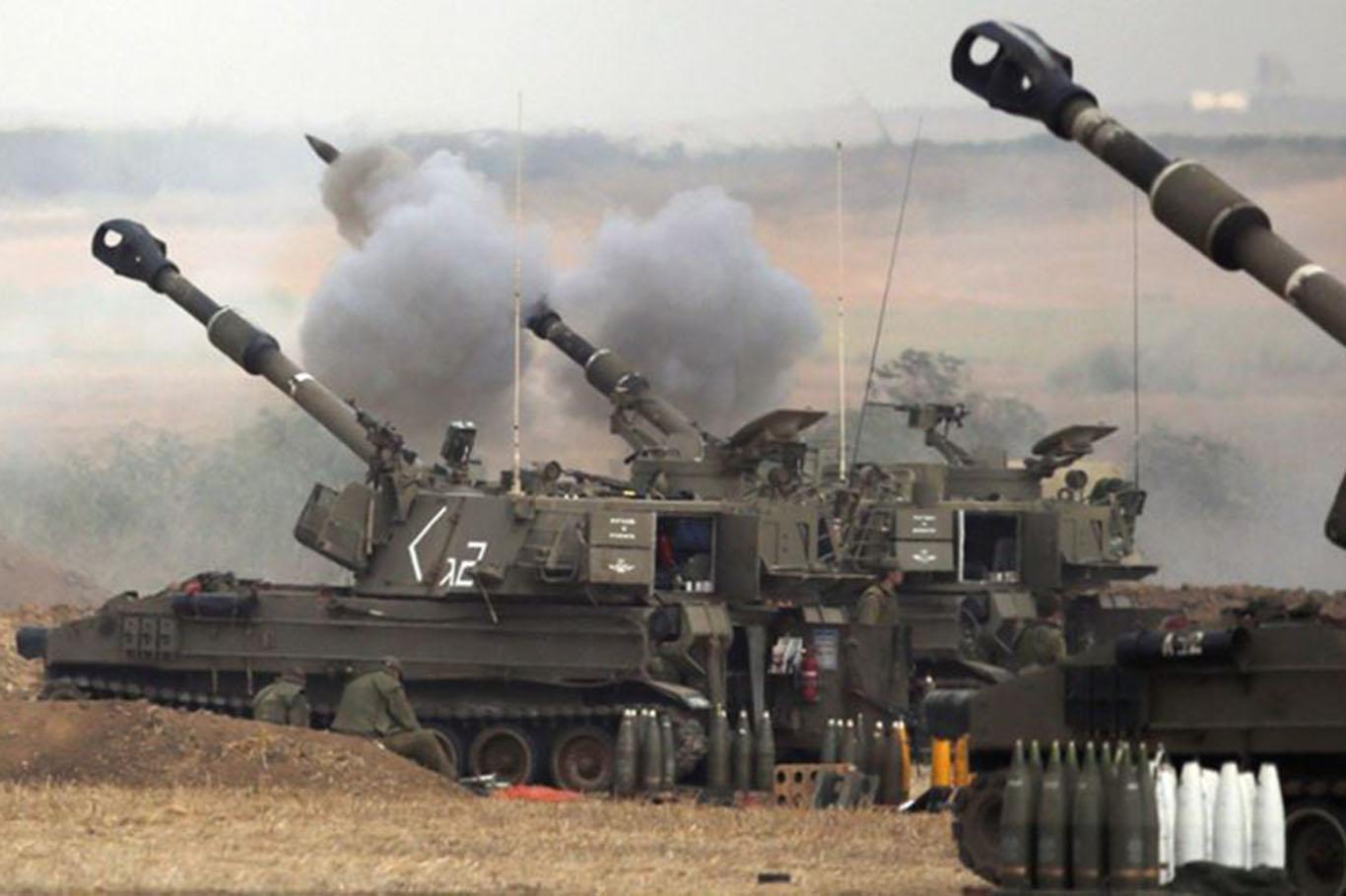 İşgal rejimi Gazze'yi topçu atışlarıyla vurdu
